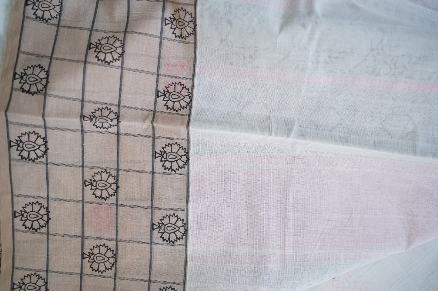 Block Printed Kanchi Cotton Saree PC15438