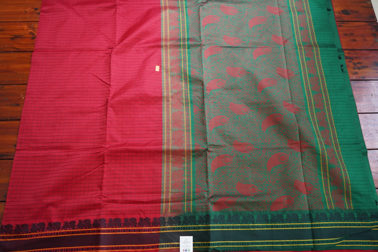 Kanchi Semi Silk Cotton Saree PC15482
