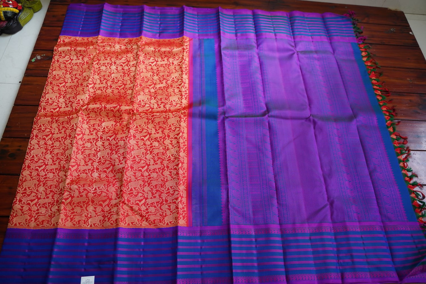 Pure Kanchi Vanasingaram Silk Saree PC12888