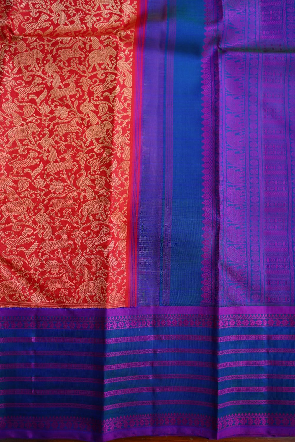 Pure Kanchi Vanasingaram Silk Saree PC12888