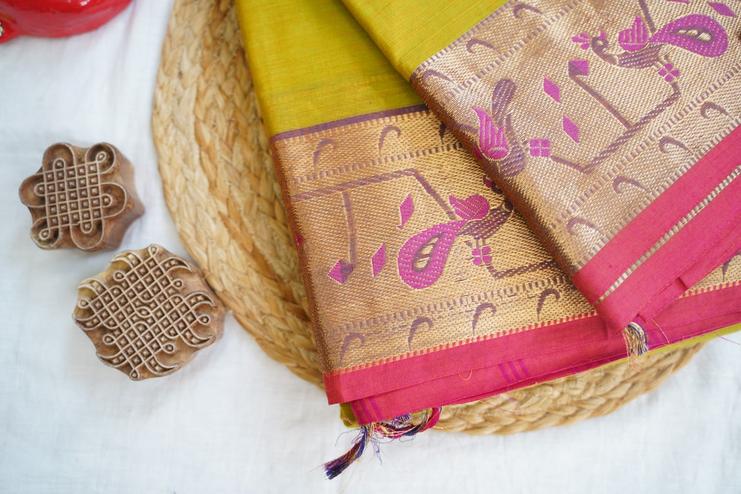 Chettinad handloom Cotton Saree PC8093