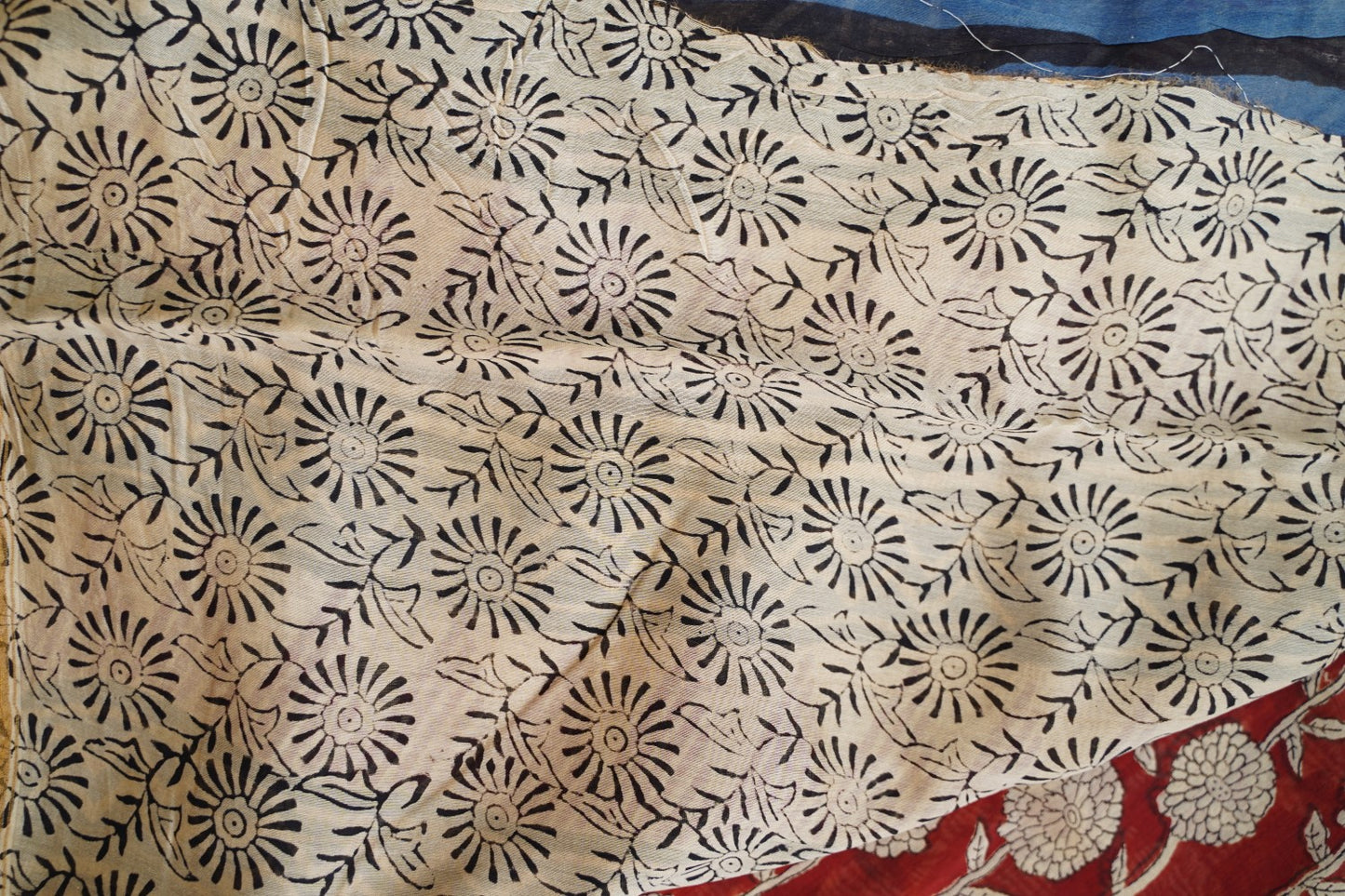 Block Printed Chanderi Saree PC15491