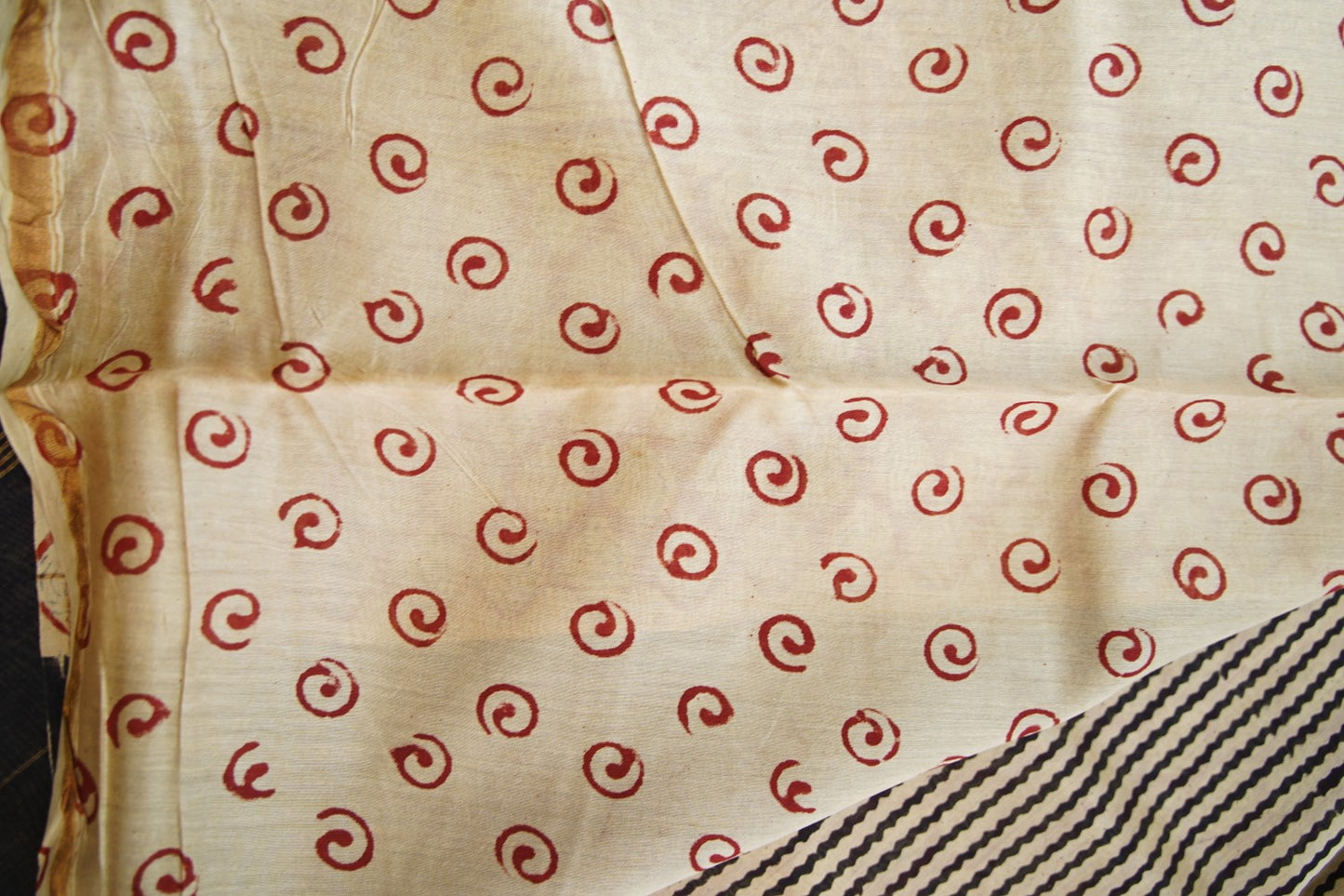 Block Printed Chanderi Saree PC15484