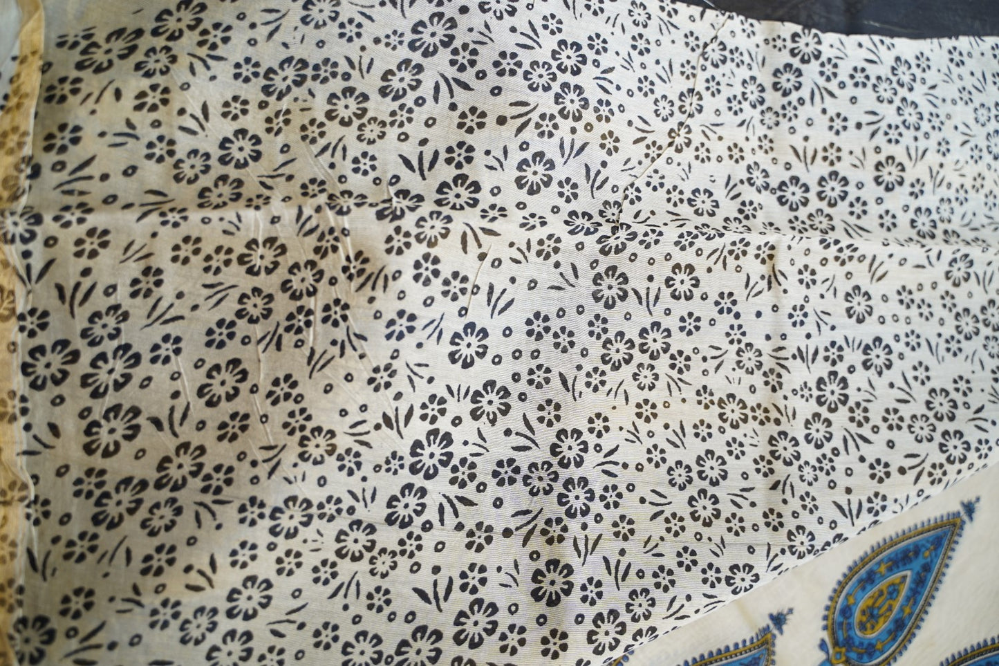 Block Printed Chanderi Saree PC15489