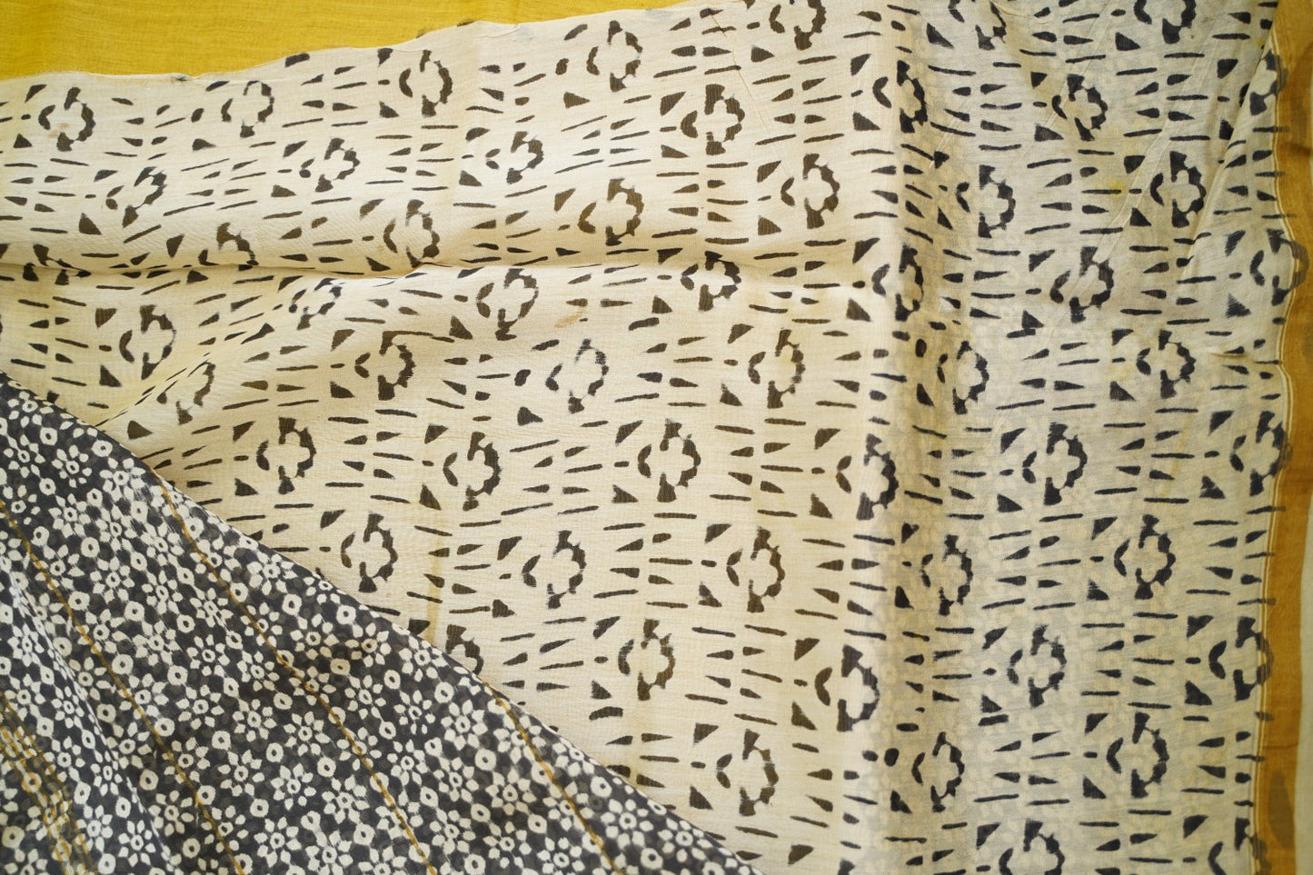 Block Printed Chanderi Saree PC15495