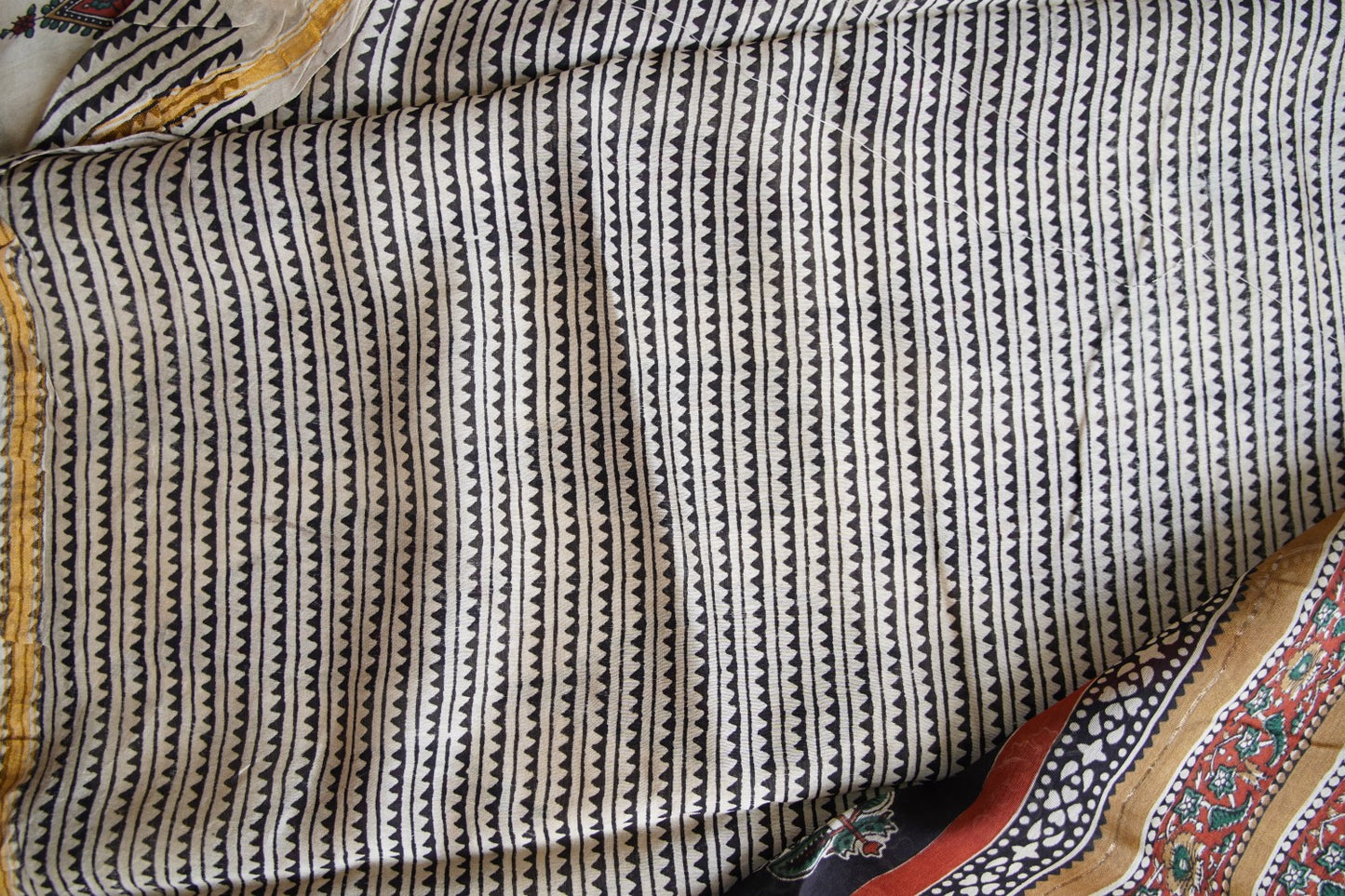 Block Printed Chanderi Saree PC15492