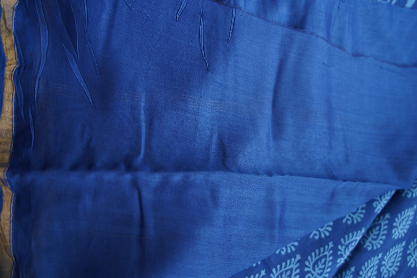 Block Printed Chanderi Saree PC15493