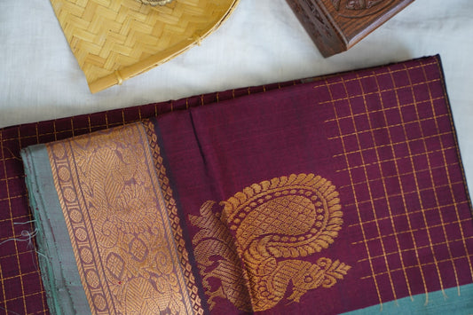 Kanchi Handloom Silk Cotton Saree PC16775