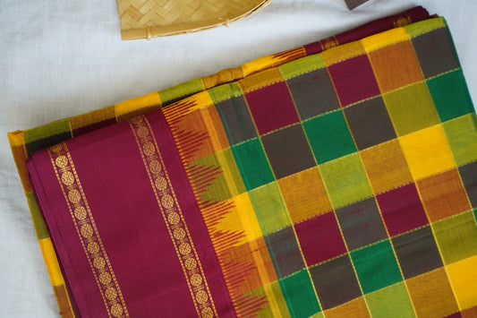 Kanchi Handloom Silk Cotton Saree 16746