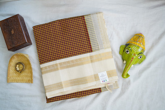 Kanchi Handloom Silk Cotton Saree PC16755