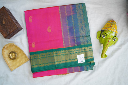 Kanchi Handloom Silk Cotton Saree PC16766