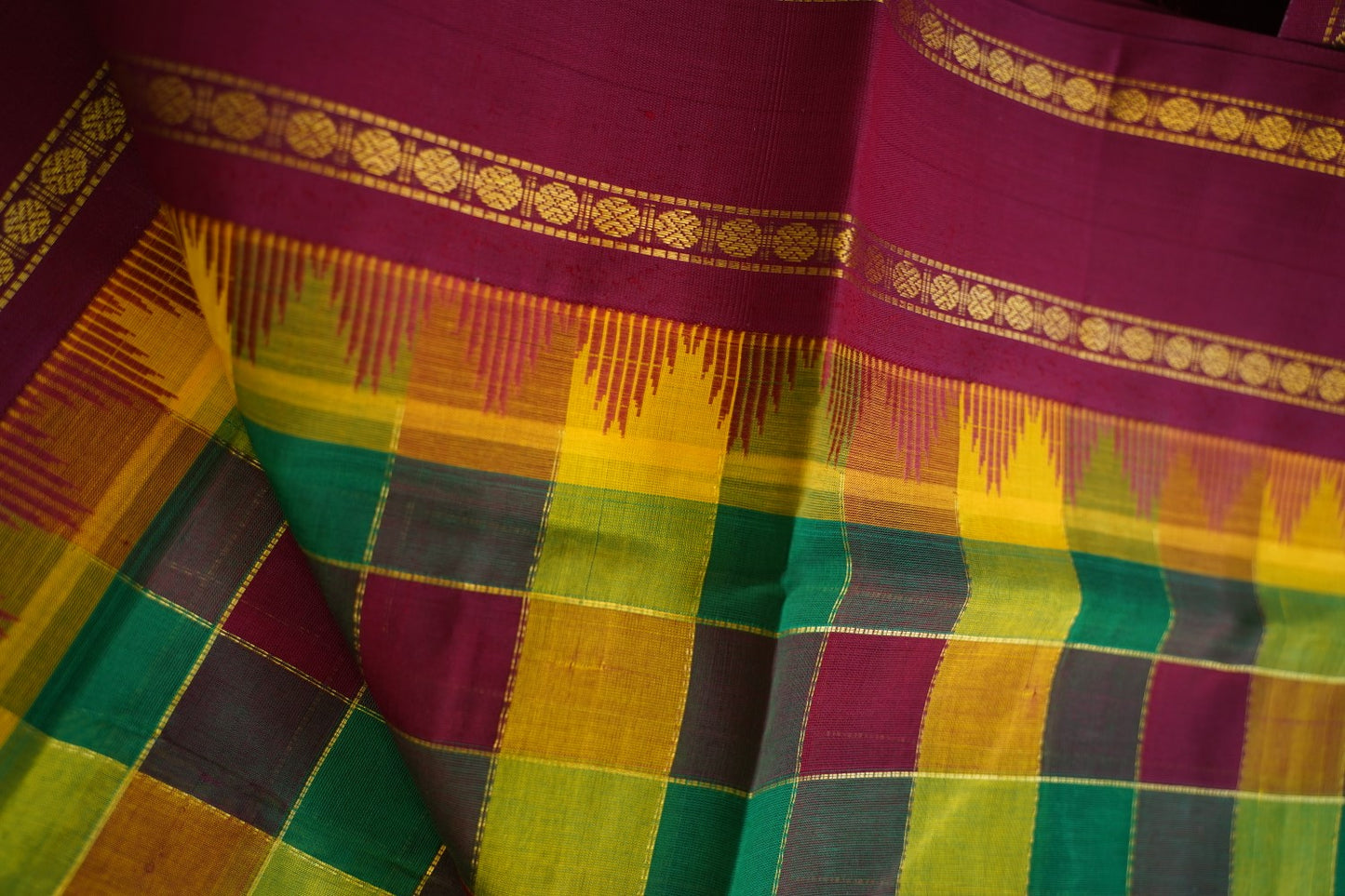 Kanchi Handloom Silk Cotton Saree PC16746