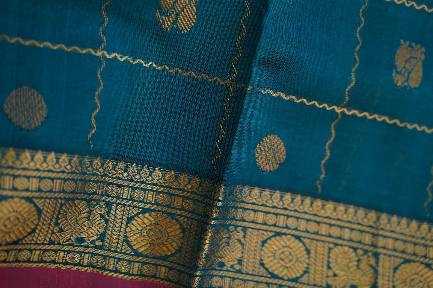 Kanchi Handloom Silk Cotton Saree PC16765