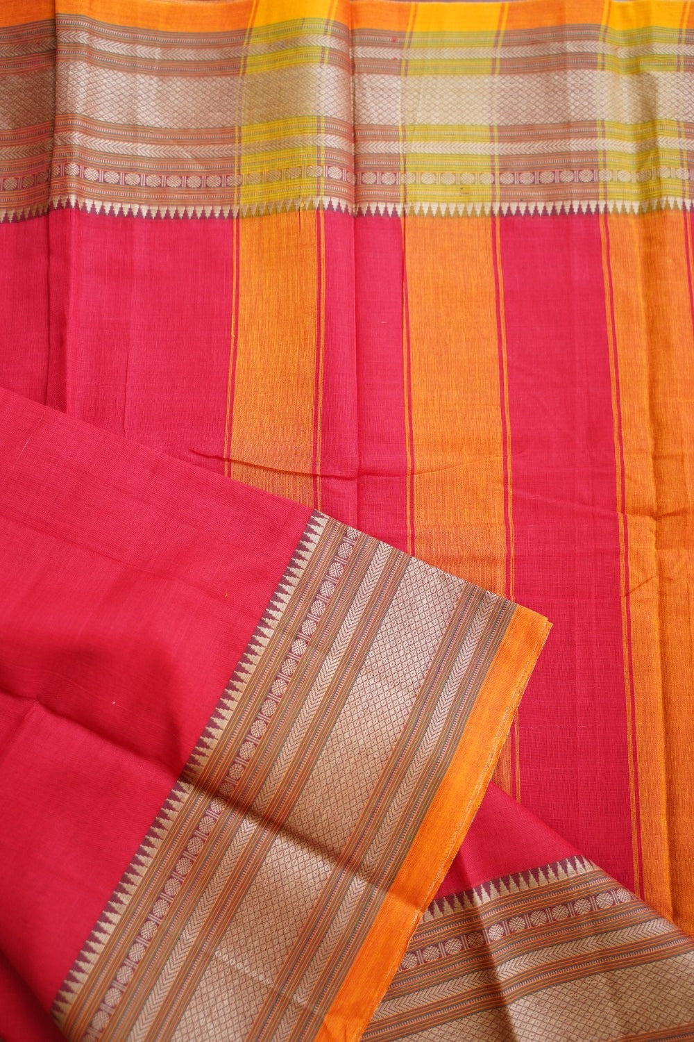 Narayanapet handloom Cotton Saree with Thread border PC13006