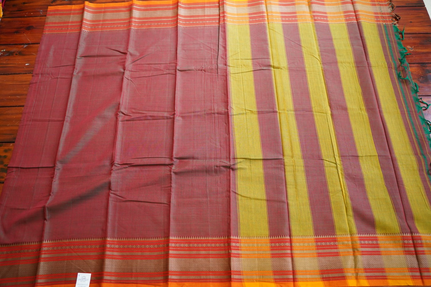 Narayanapet handloom Cotton Saree with Thread border PC12998