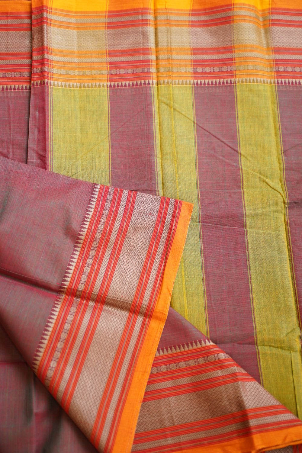 Narayanapet handloom Cotton Saree with Thread border PC12998