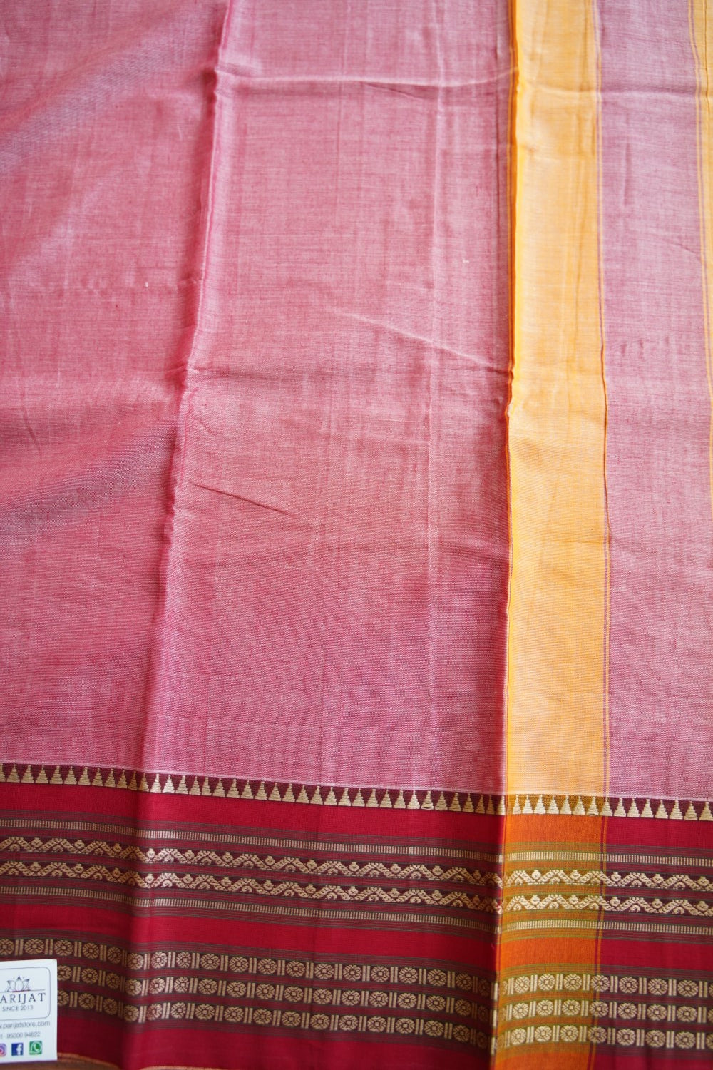 Narayanapet handloom Cotton Saree with Thread border PC13007