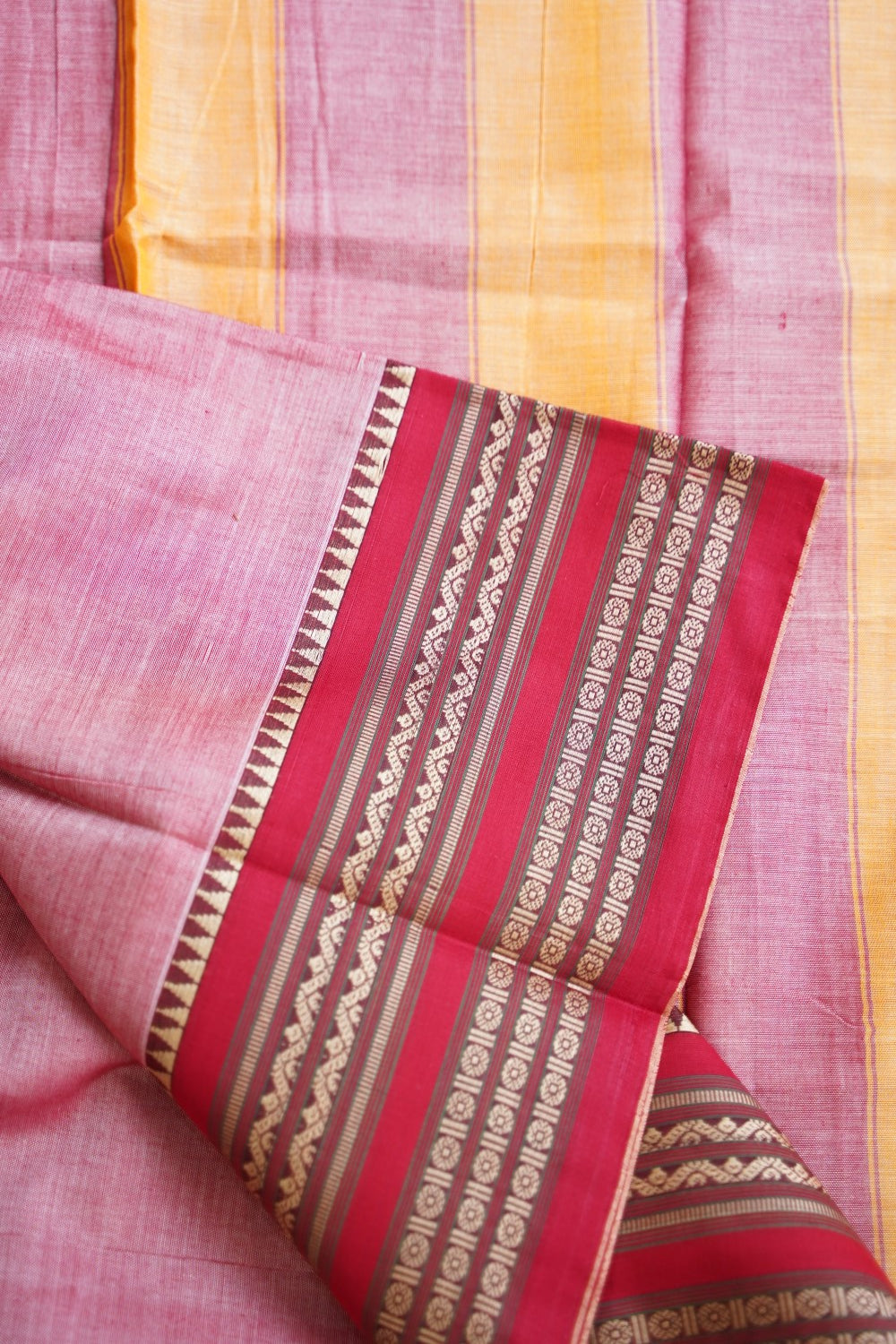 Narayanapet handloom Cotton Saree with Thread border PC13007