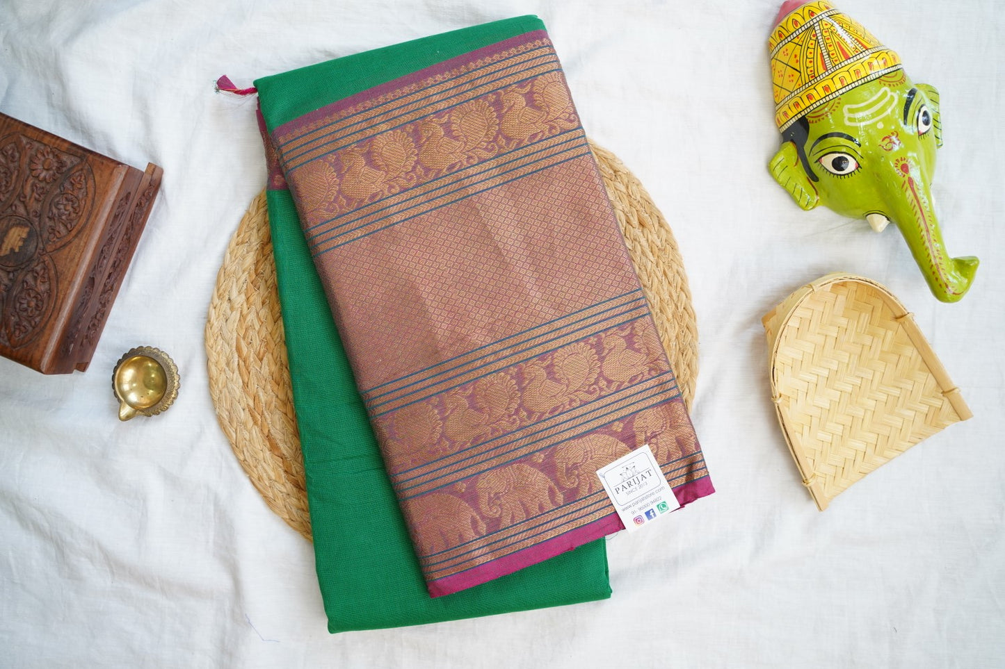 Sungadi Cotton Saree With Blouse PC10960