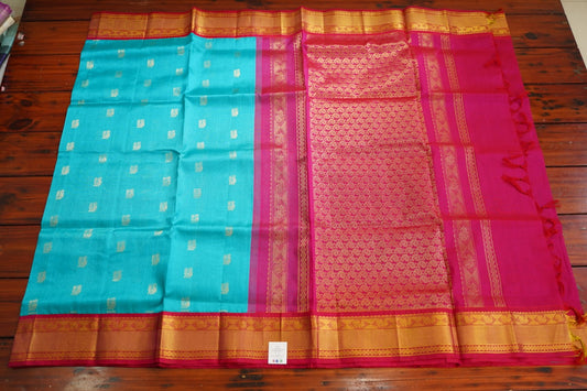 Kanchi Handloom Silk Cotton Saree PC15588