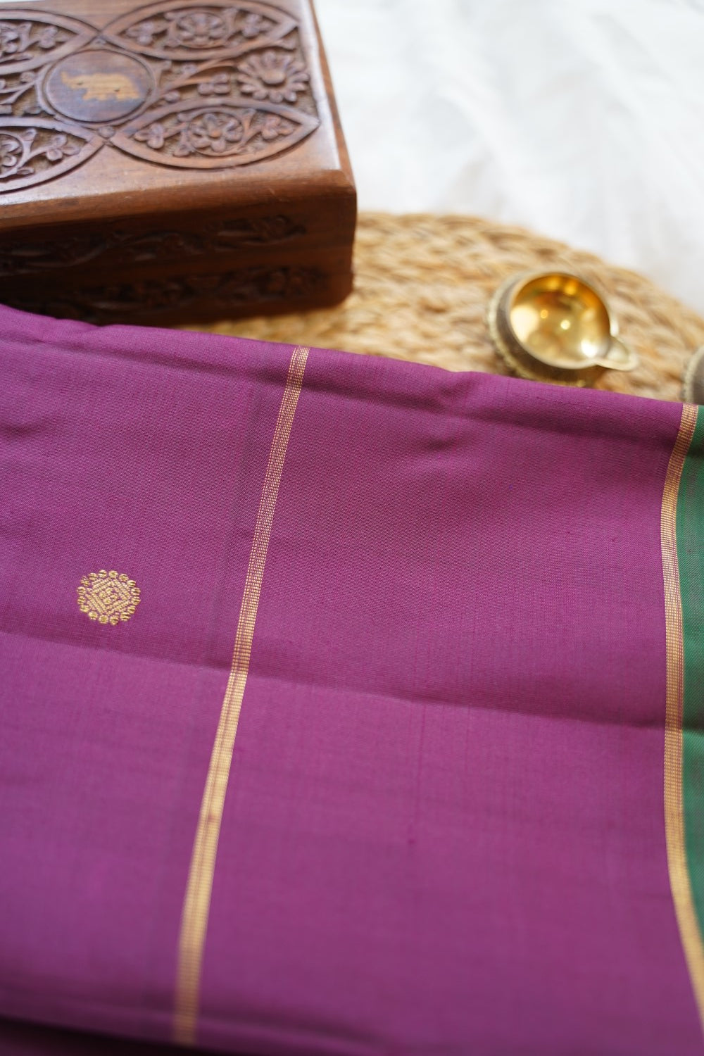 Pure Kanchi Korvai Silk Saree