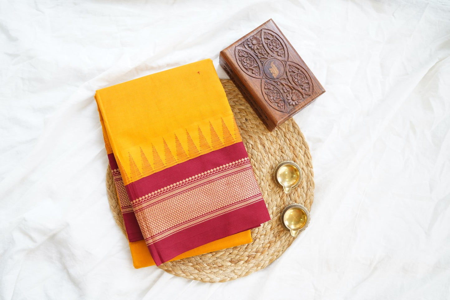 Chettinad handloom Cotton Saree PC15629