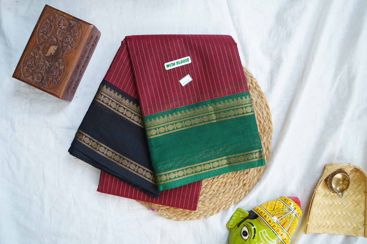 Chettinad handloom Cotton Saree PC16822
