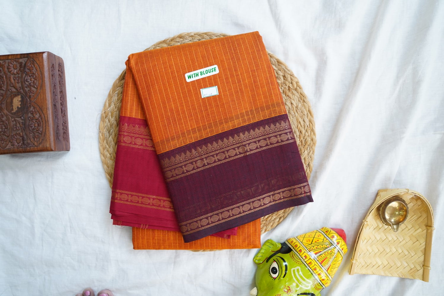 Chettinad handloom Cotton Saree PC16825