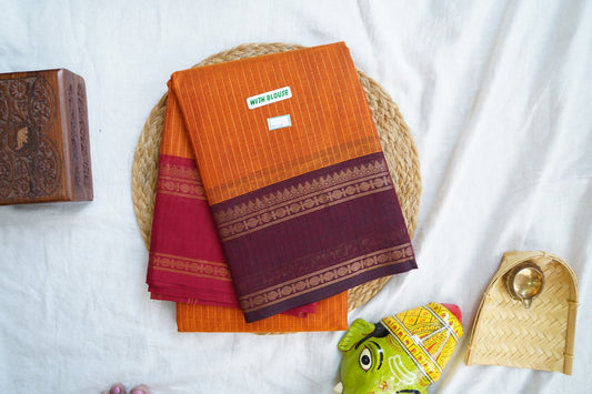 Chettinad handloom Cotton Saree PC16825