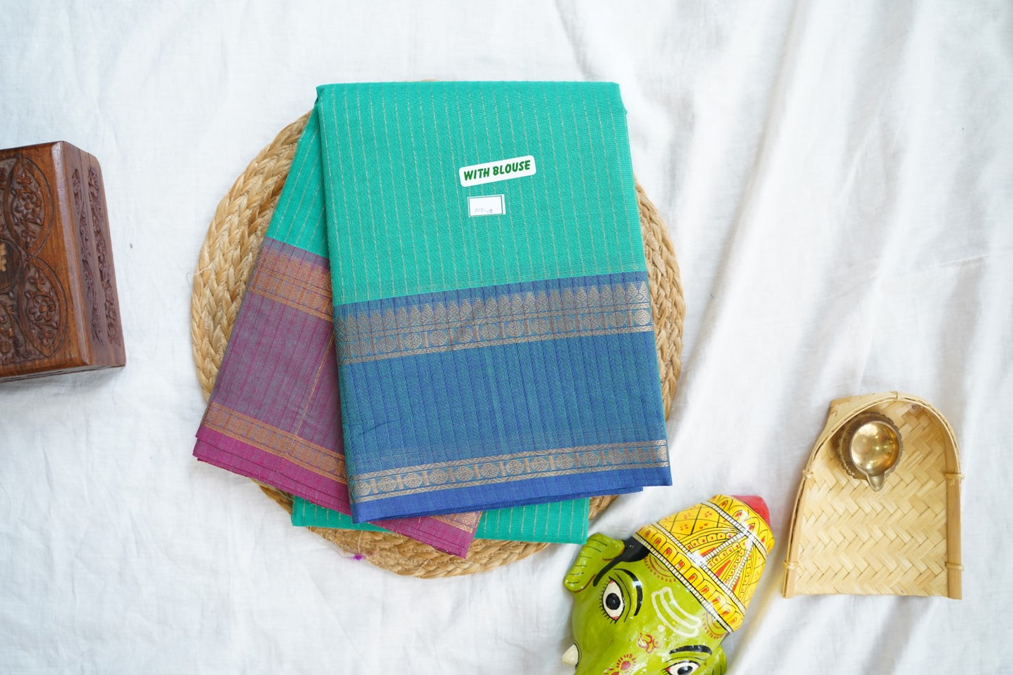 Chettinad handloom Cotton Saree PC16818