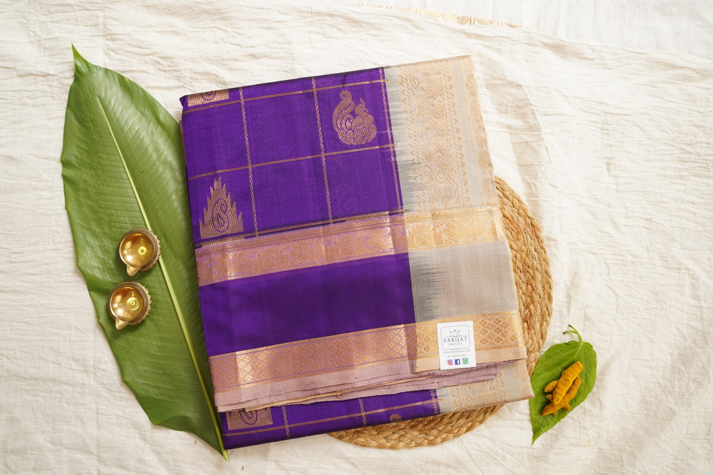Kanchi Silk Cotton Saree Pc15668