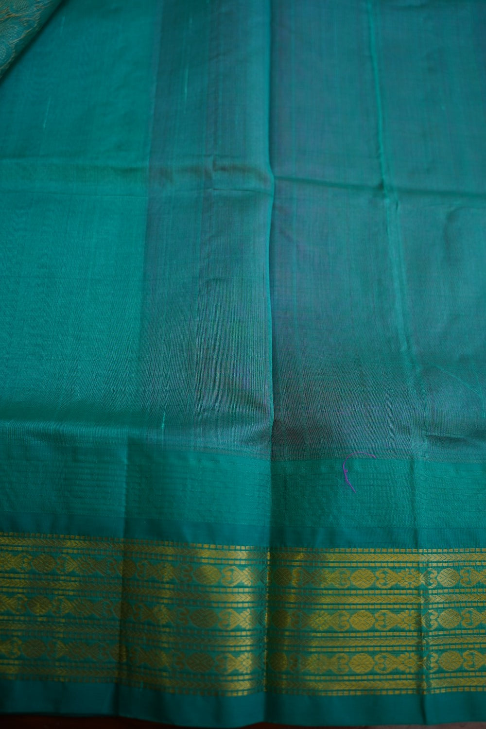 Kanchi  Silk Cotton Saree With Zari Border  PC13095