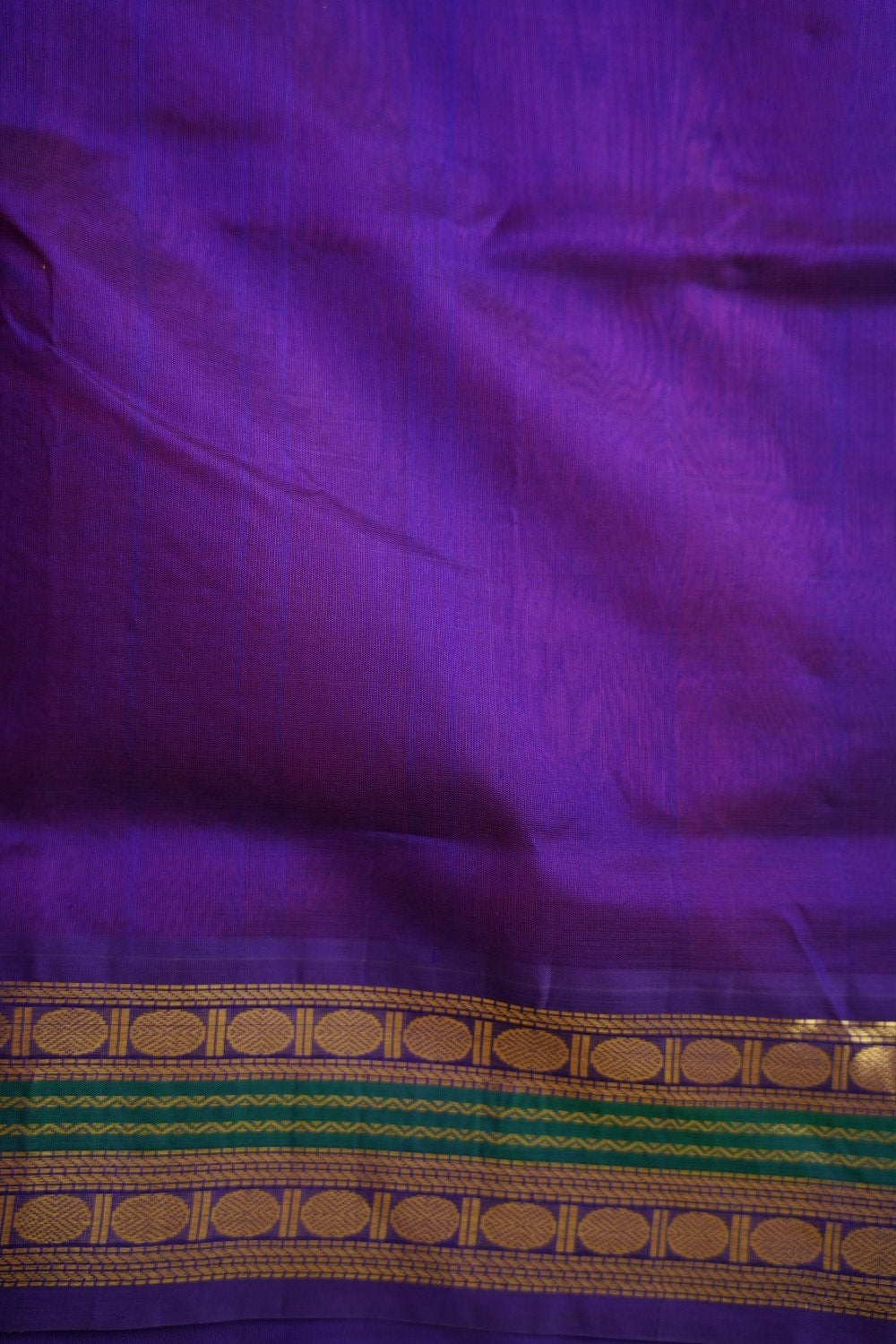 Magenta Pink Buttas Kanchi Silk Cotton Saree With Zari Border PC11561