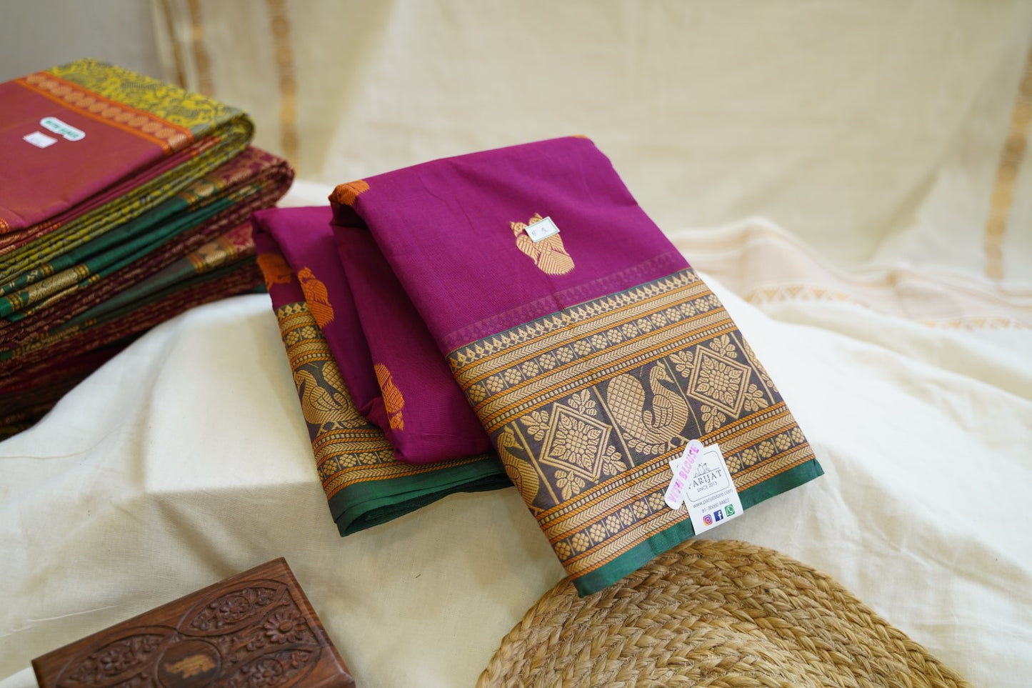 Kanchi handloom Cotton Saree PC13107