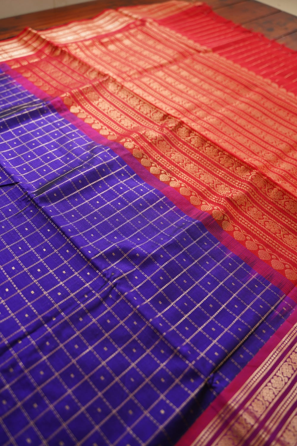 Kanchi Silk Cotton Saree Pc15656