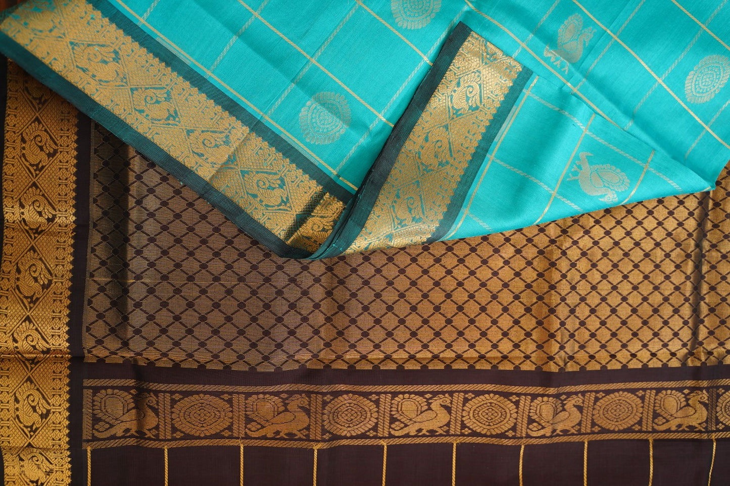 Kanchi Silk Cotton Saree Pc15657