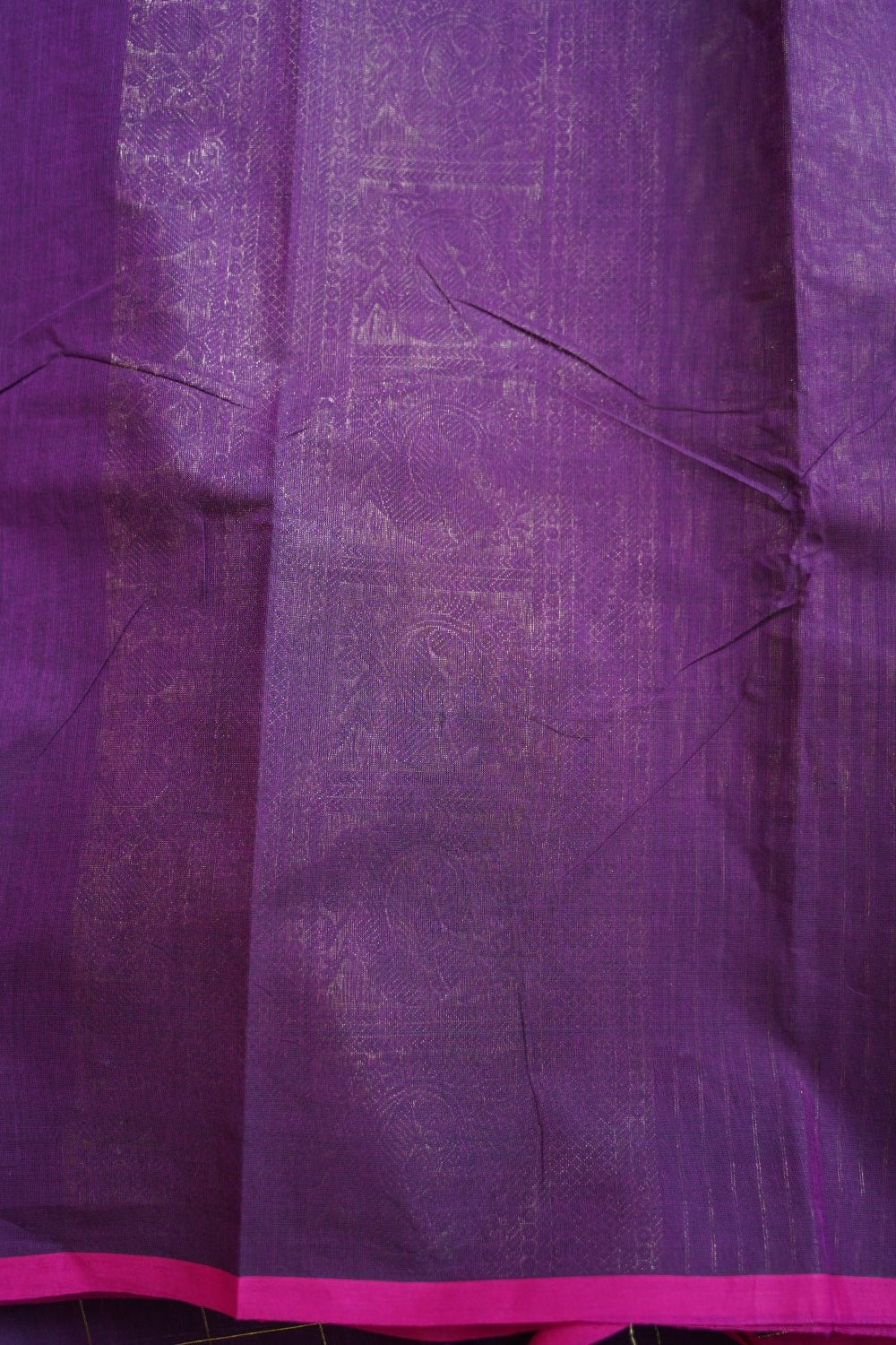 1000 Butta Kanchi Silk Cotton Saree With Zari Border PC10623