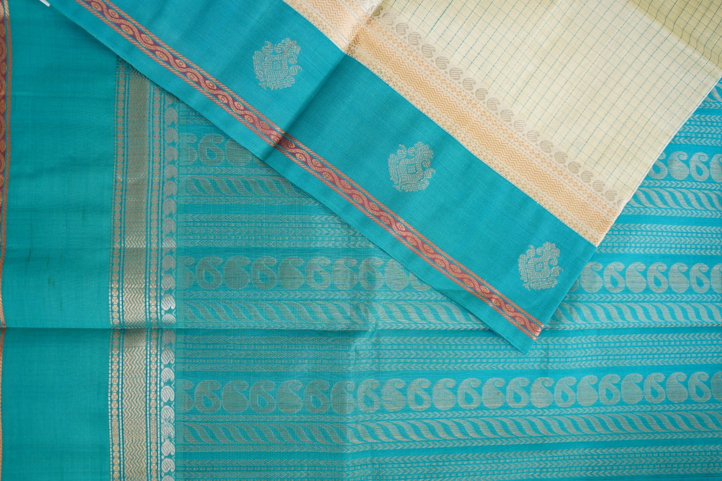 Kanchi Handloom Silk Cotton Saree-PC15691