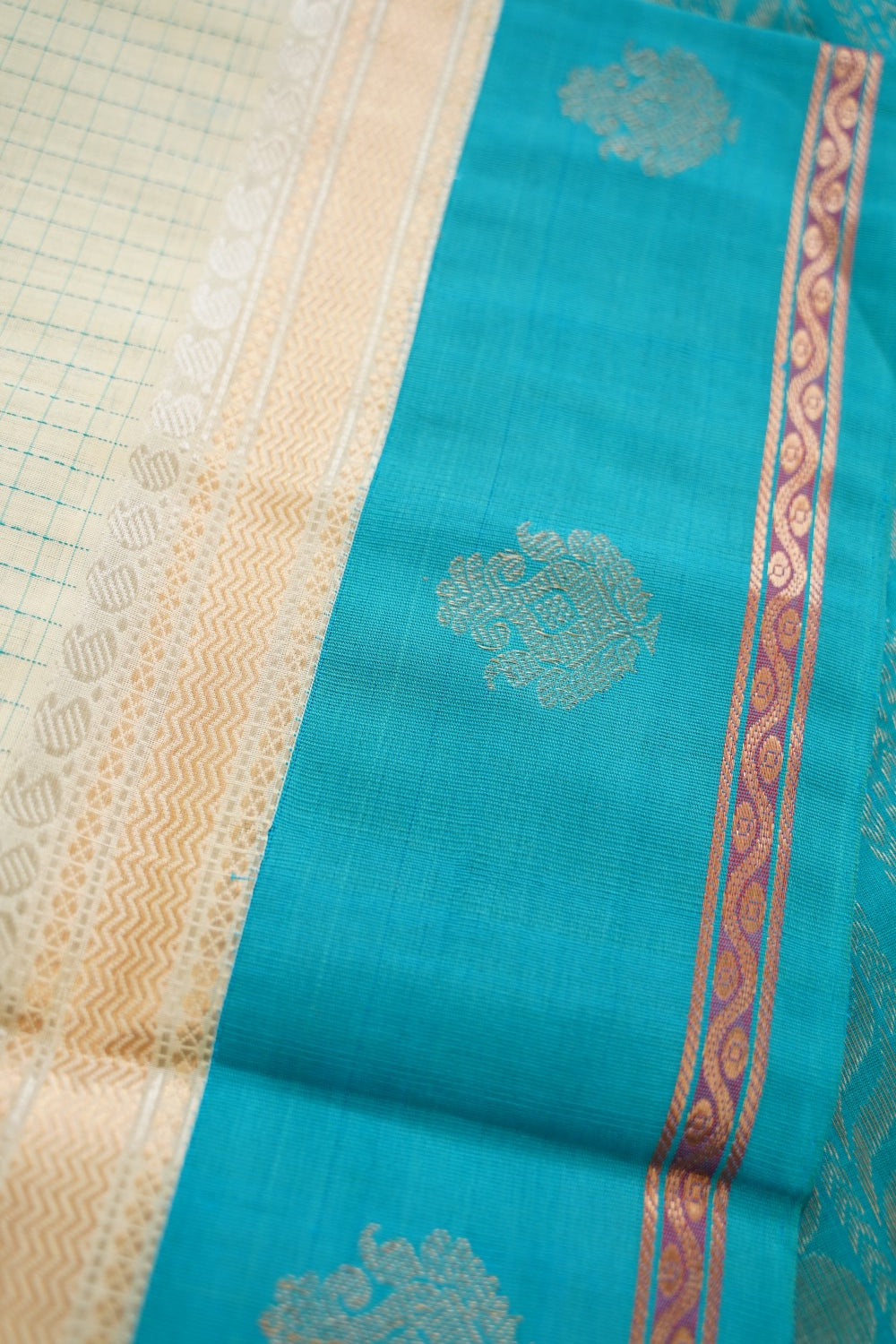 Kanchi Handloom Silk Cotton Saree-PC15691