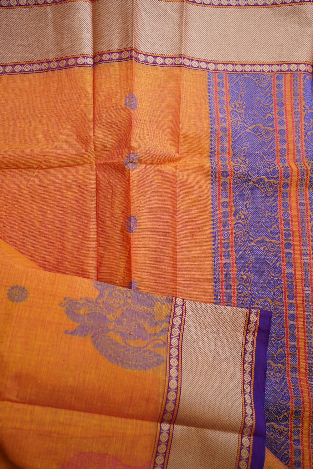 Kanchi handloom Cotton Saree PC13123