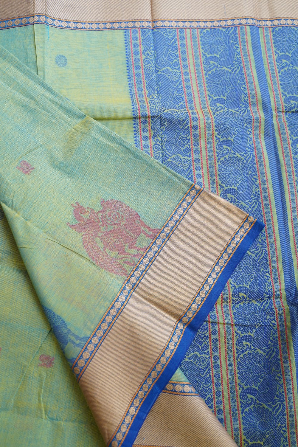 Kanchi handloom Cotton Saree PC13105