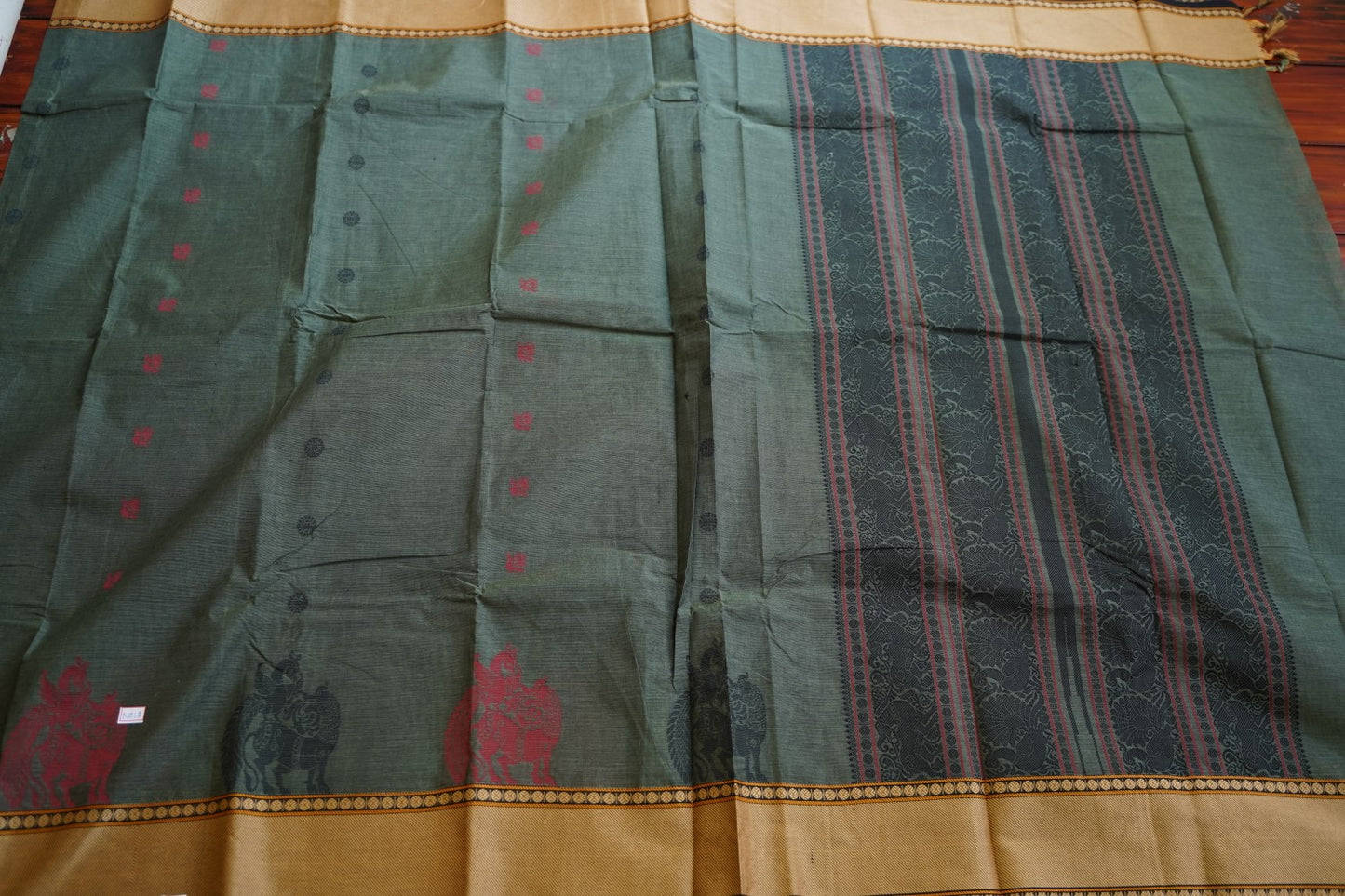 Kanchi handloom Cotton Saree PC13127
