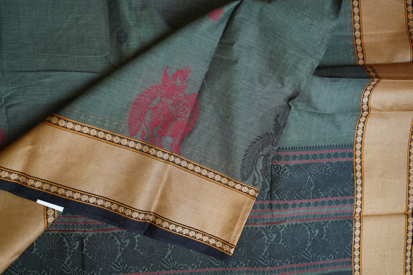 Kanchi handloom Cotton Saree PC13127