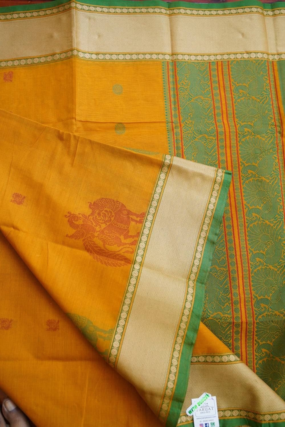 Kanchi handloom Cotton Saree PC13115