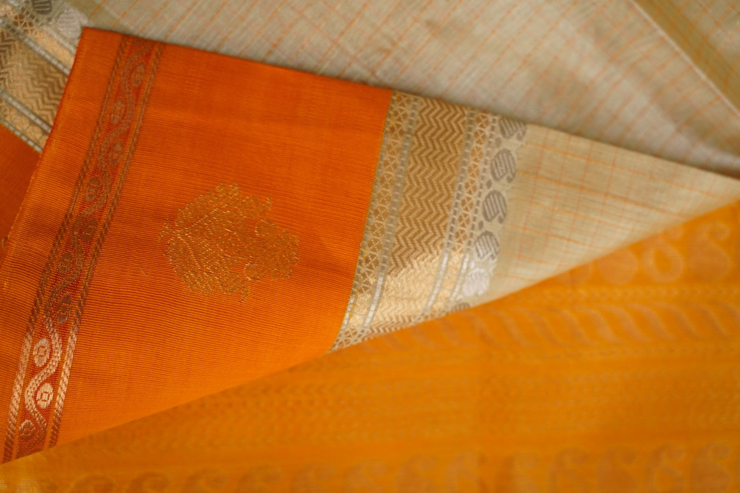 Kanchi Handloom Silk Cotton Saree-PC15692