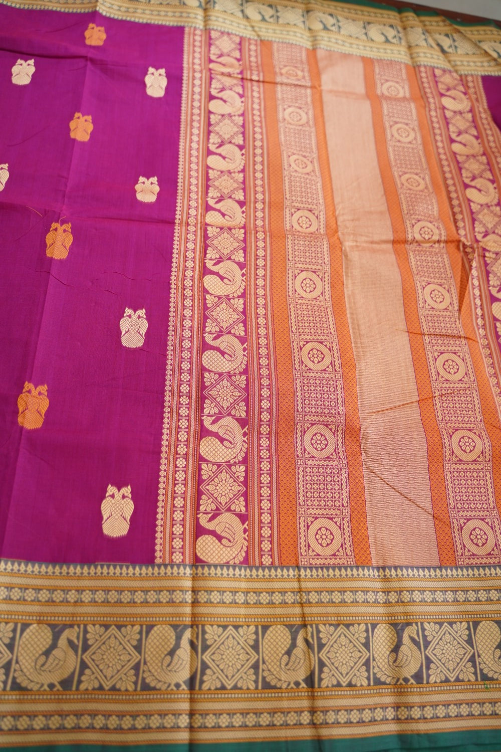 Kanchi handloom Cotton Saree PC13107