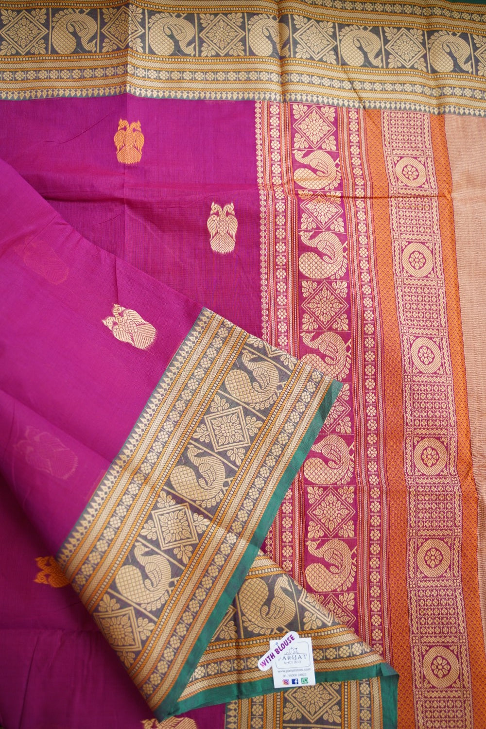 Kanchi handloom Cotton Saree PC13107