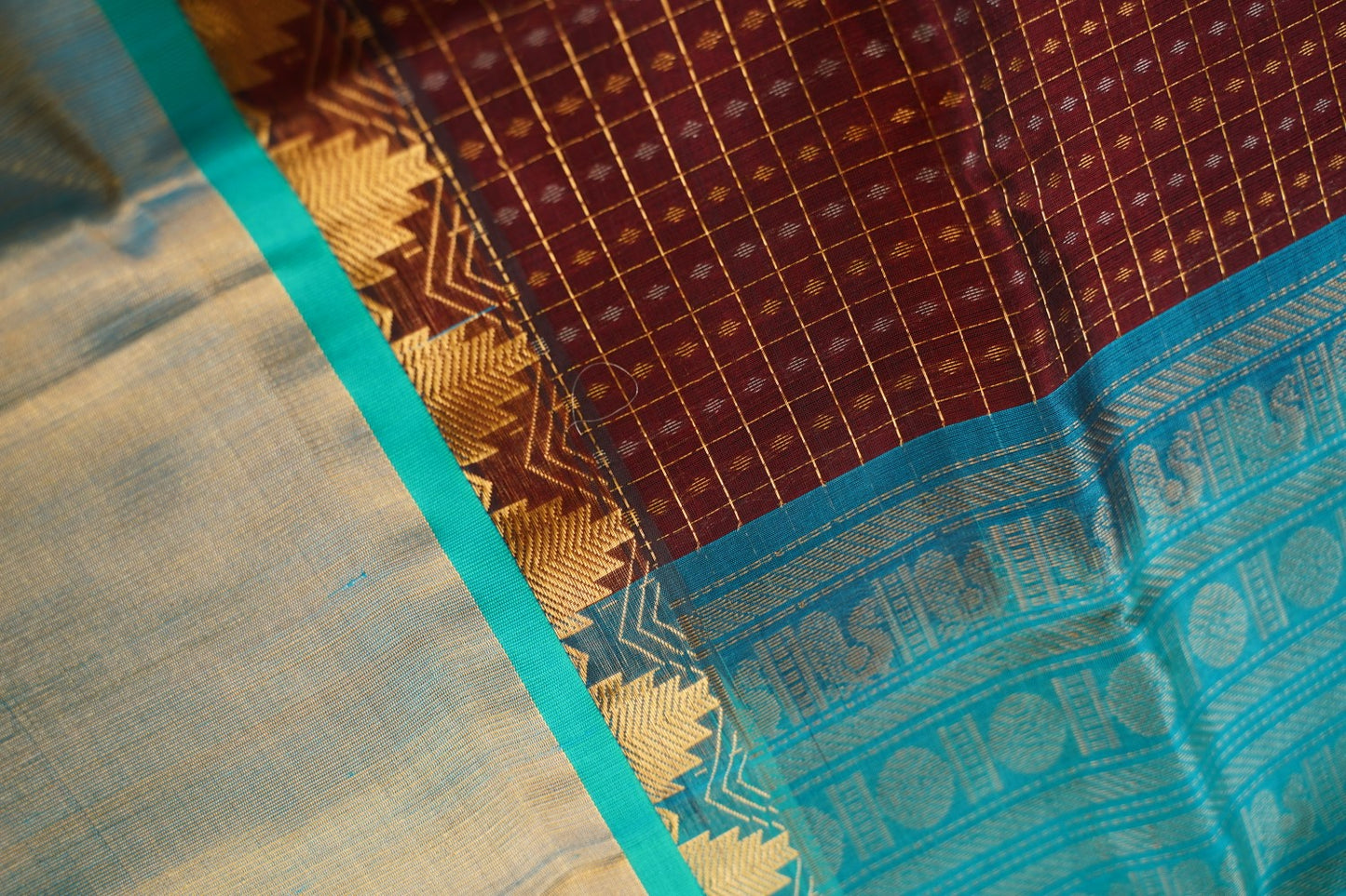Kanchi Handloom Silk Cotton Saree-PC15695