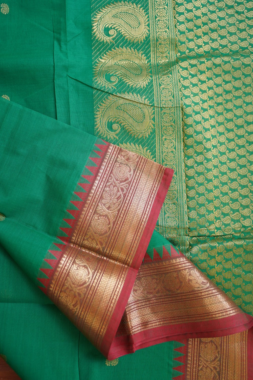 Kanchi handloom Cotton Saree PC13157