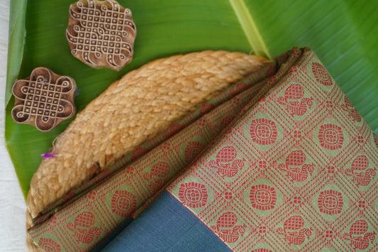 Kanchi handloom Cotton Saree PC16908